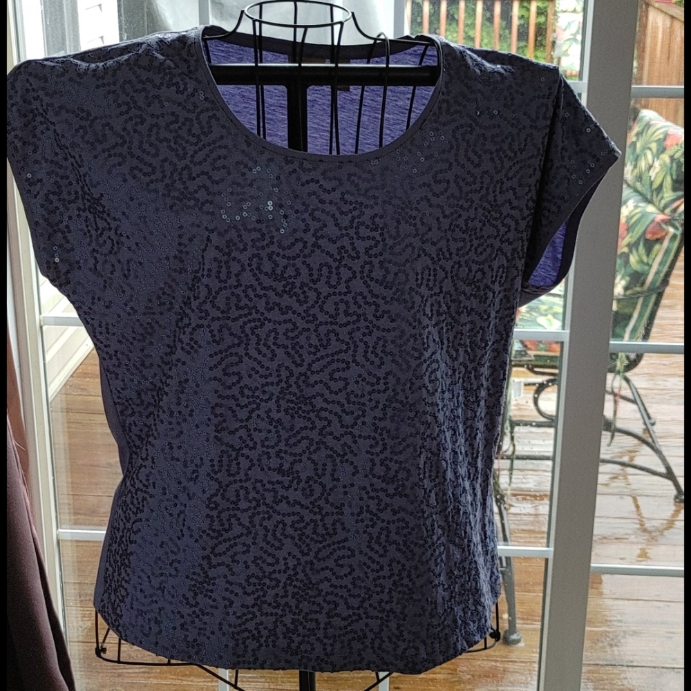 Chico's woman's sequin top lavender